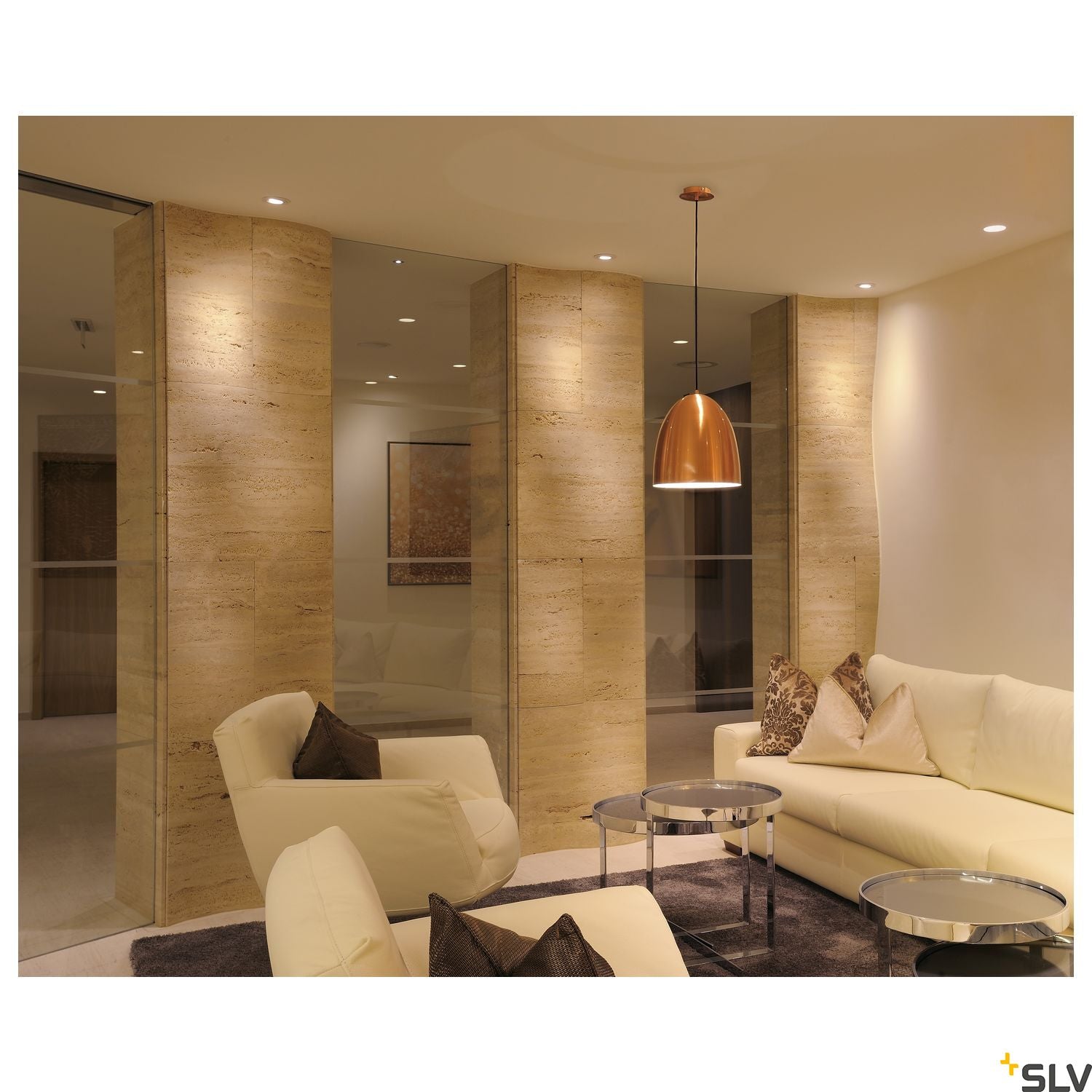 SLV CONTONE downlight, adjustable, round, white, 13W LED, warm white 161271