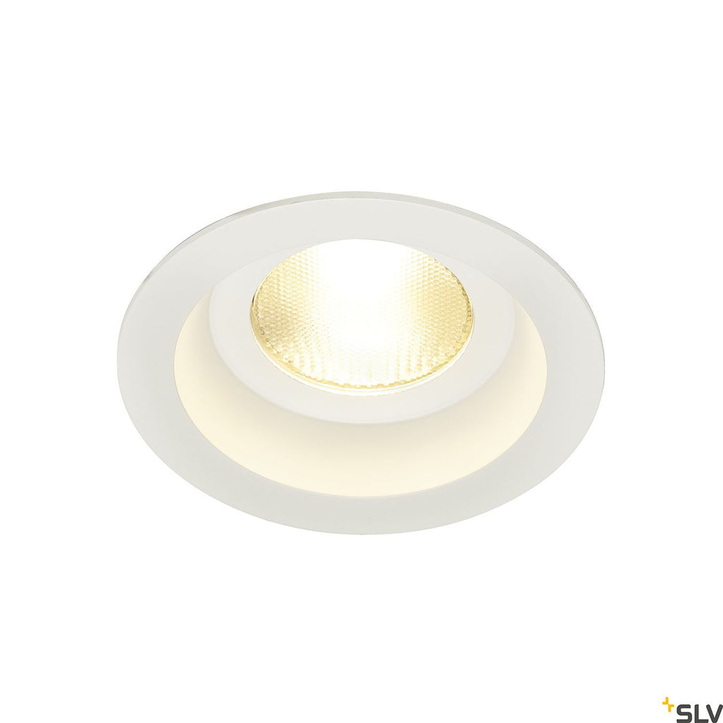 SLV CONTONE downlight, rigid, round, white, 13W LED, warm white 161291