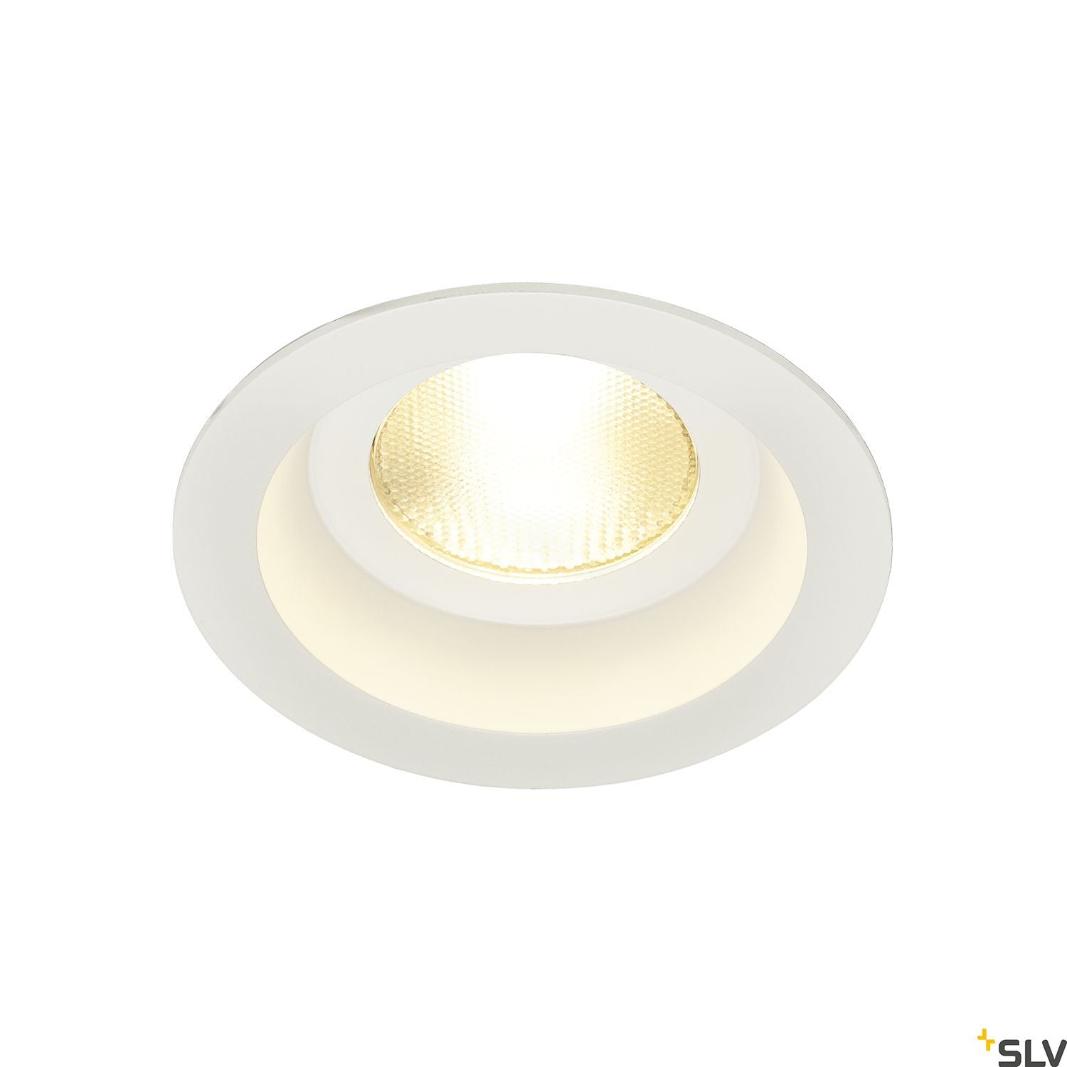 SLV CONTONE downlight, rigid, round, white, 13W LED, warm white 161291
