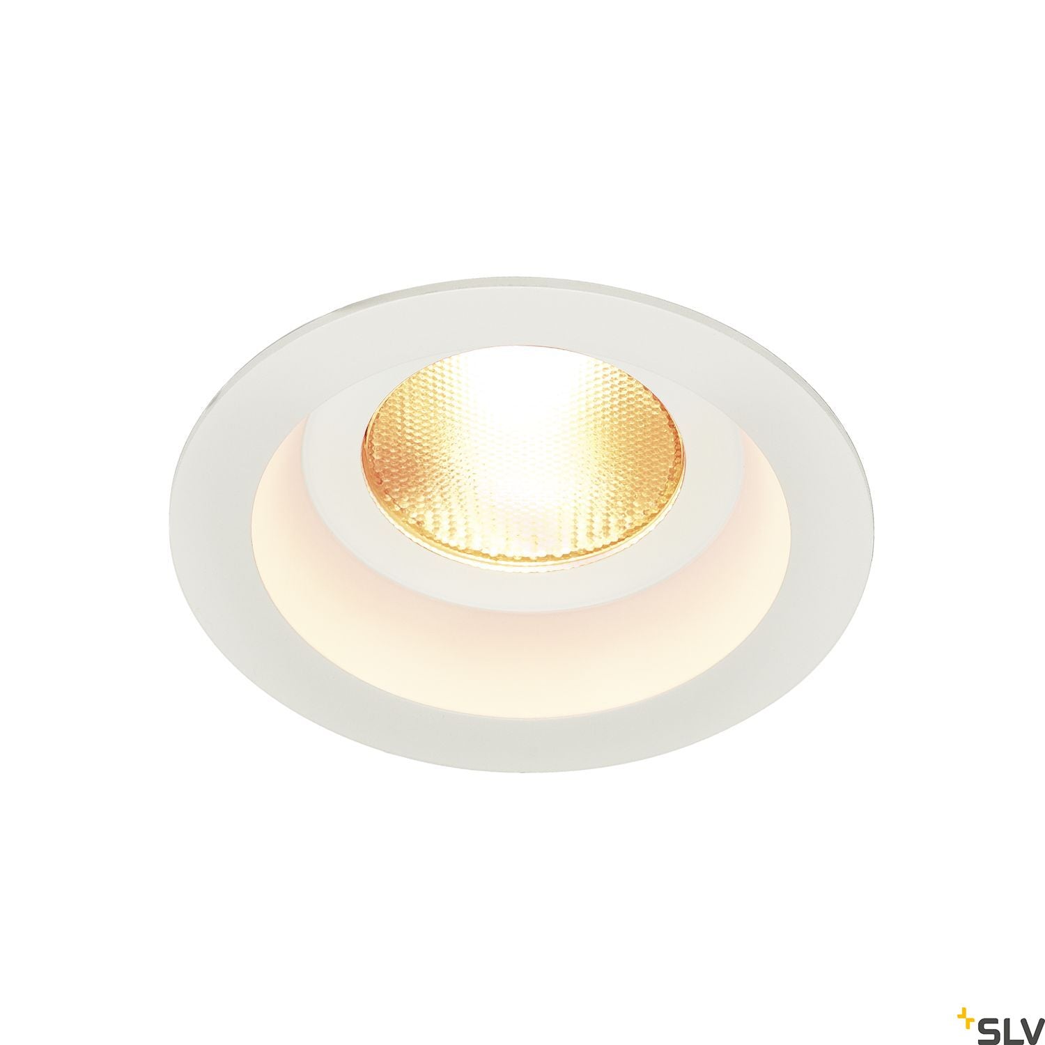 SLV CONTONE downlight, rigid, round, white, 13W LED, warm white 161291