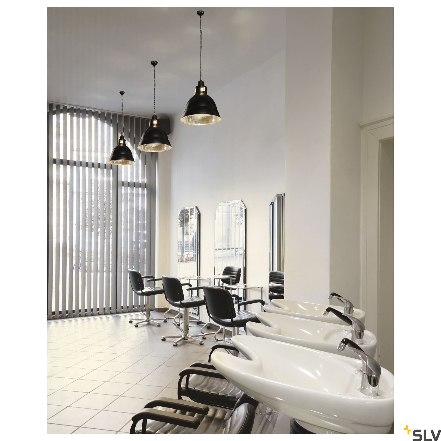 SLV PARA 380 pendant, black, E27, max. 160W, 2 packages 165359