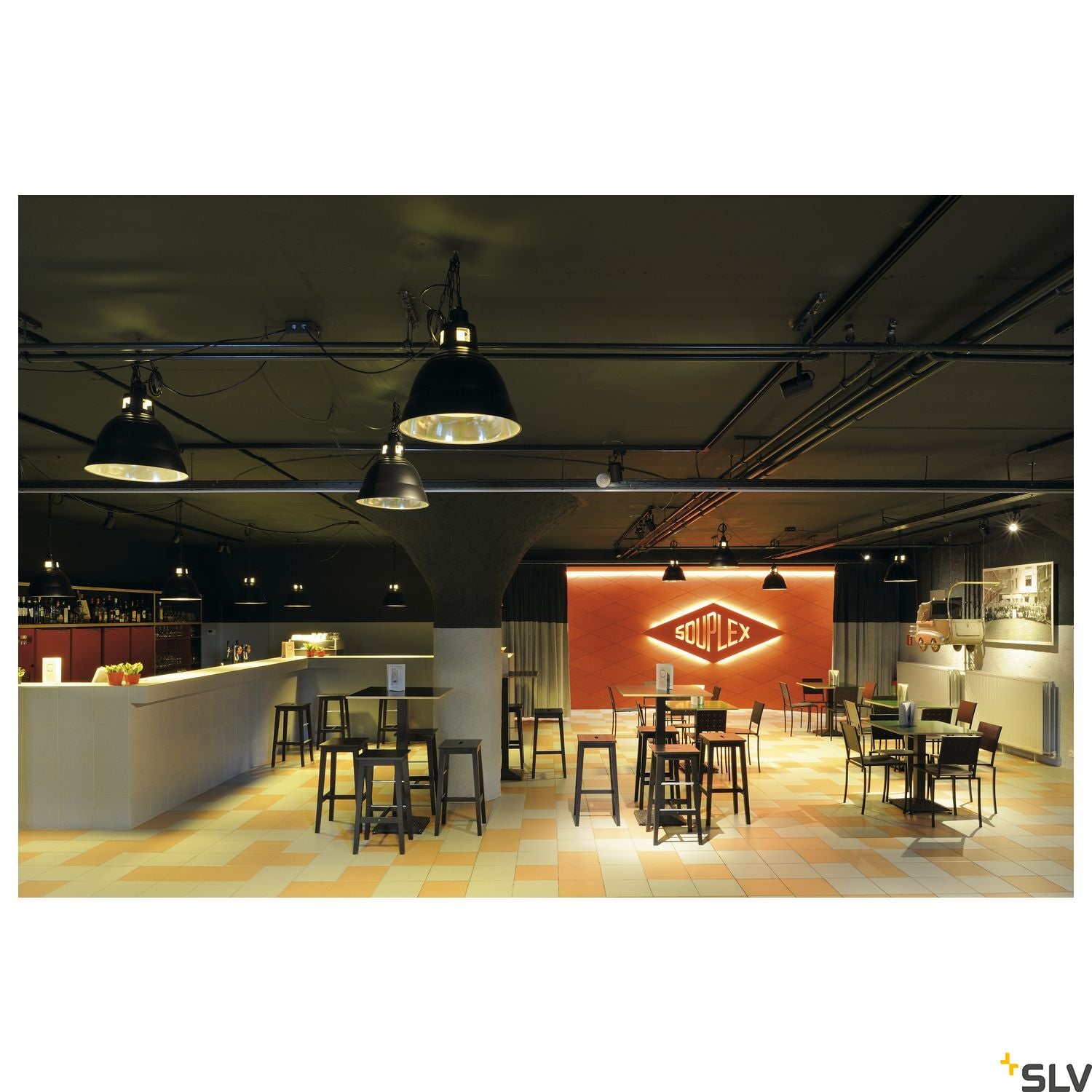 SLV PARA 380 pendant, black, E27, max. 160W, 2 packages 165359