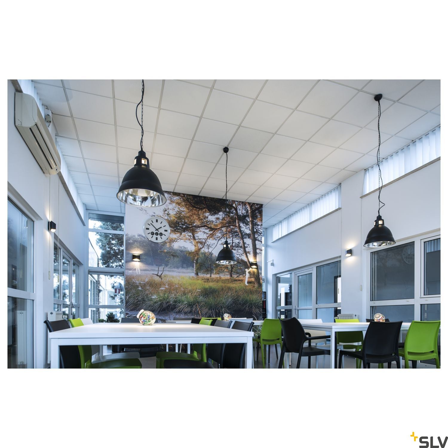 SLV PARA 380 pendant, black, E27, max. 160W, 2 packages 165359