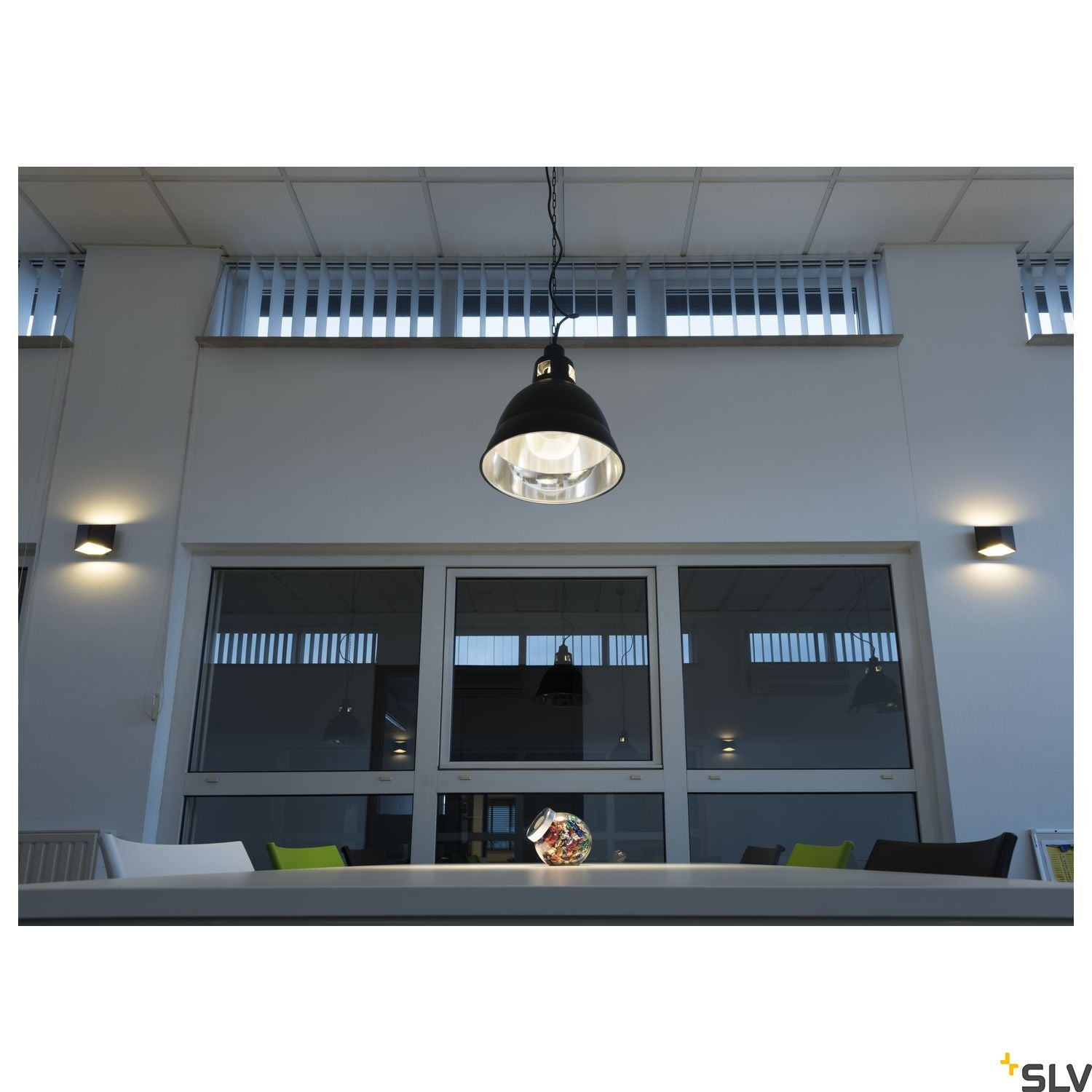 SLV PARA 380 pendant, black, E27, max. 160W, 2 packages 165359