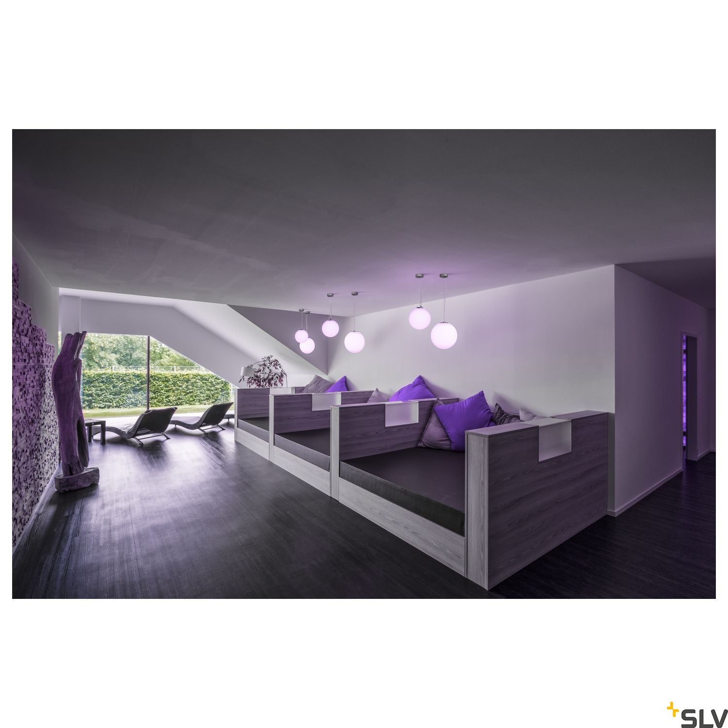 SLV ROTOBALL 40 pendant, white, E27, max. 24W 165410