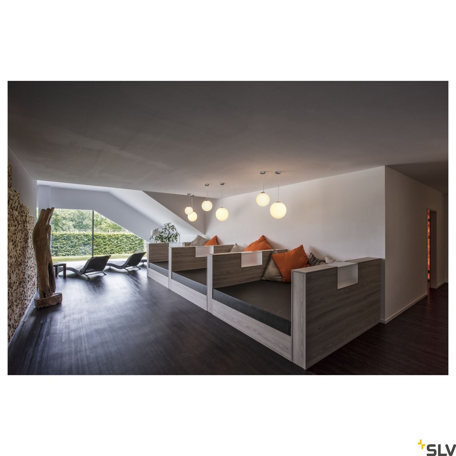 SLV ROTOBALL 40 pendant, white, E27, max. 24W 165410
