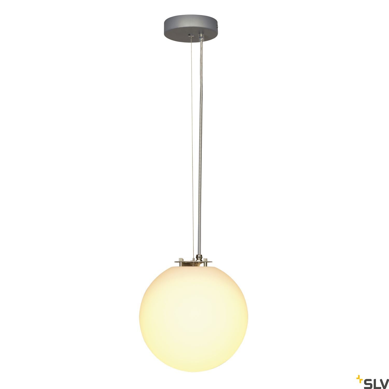SLV ROTOBALL 25 pendant, white, E27, max. 24W 165390