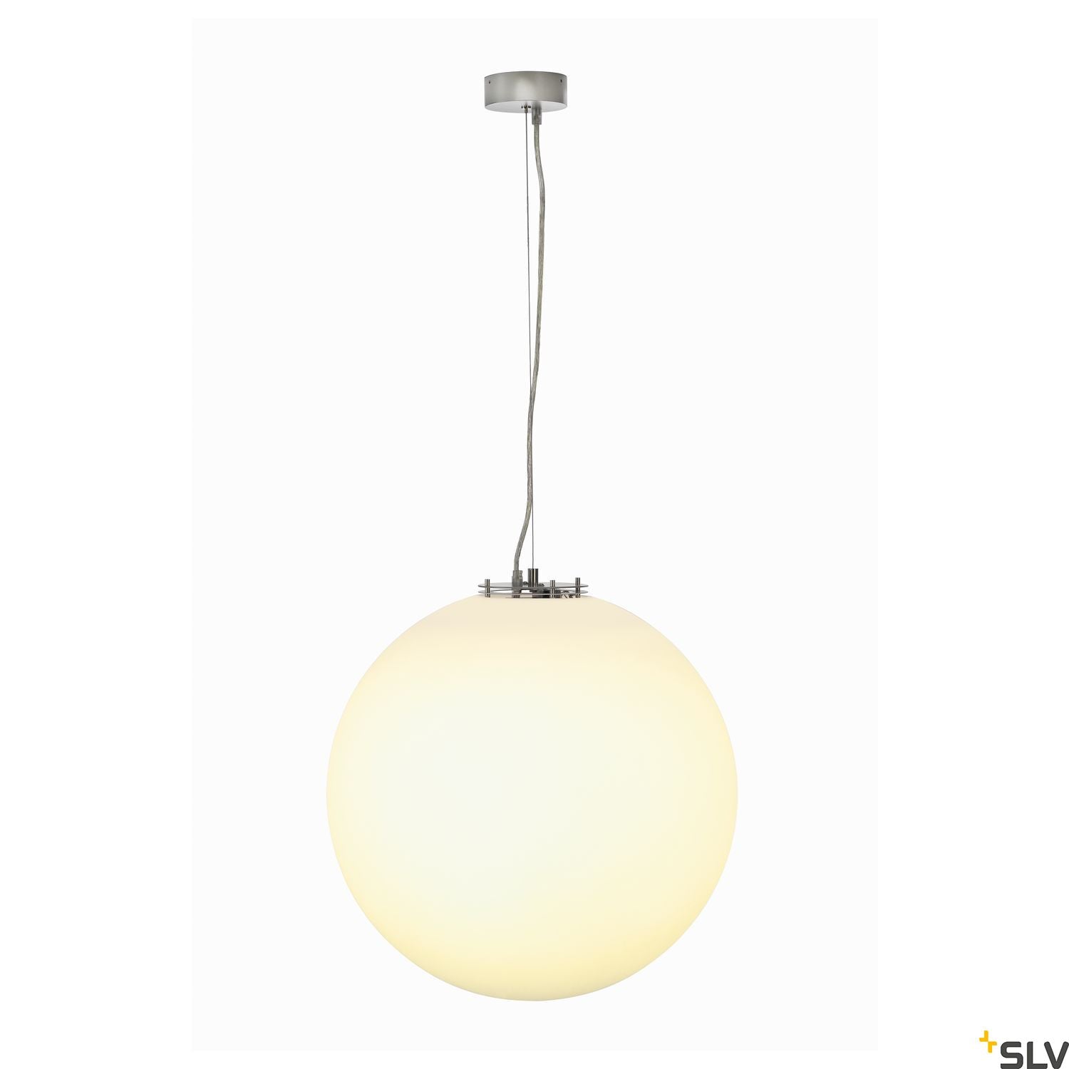 SLV ROTOBALL 50 pendant, white, E27, max. 24W 165400