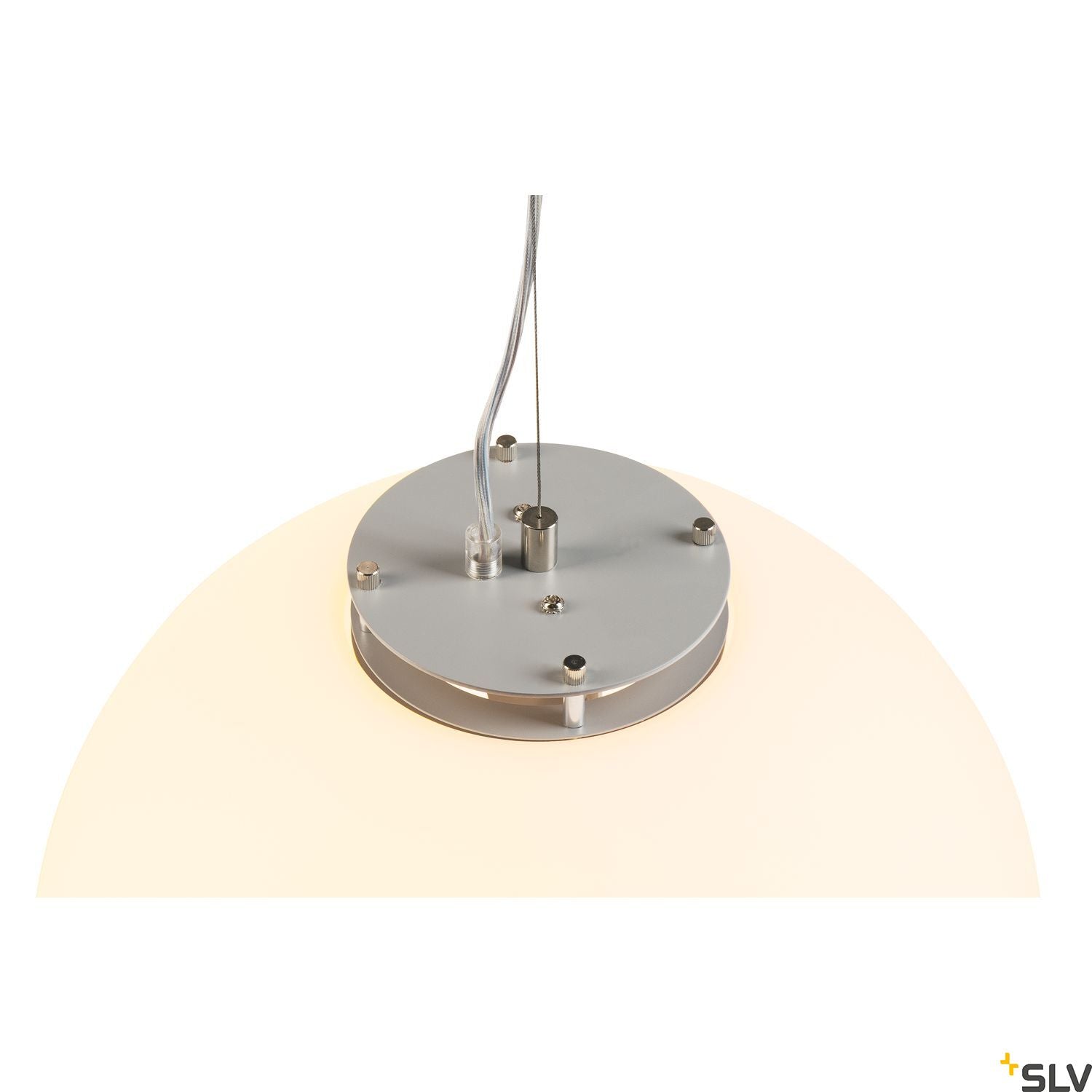 SLV ROTOBALL 40 pendant, white, E27, max. 24W 165410