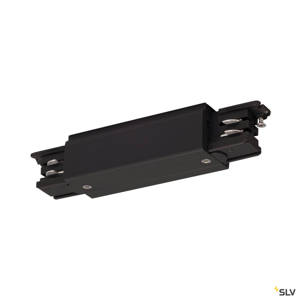 SLV S-TRACK connector, with feed-in option, PHASE, black 175090 ...