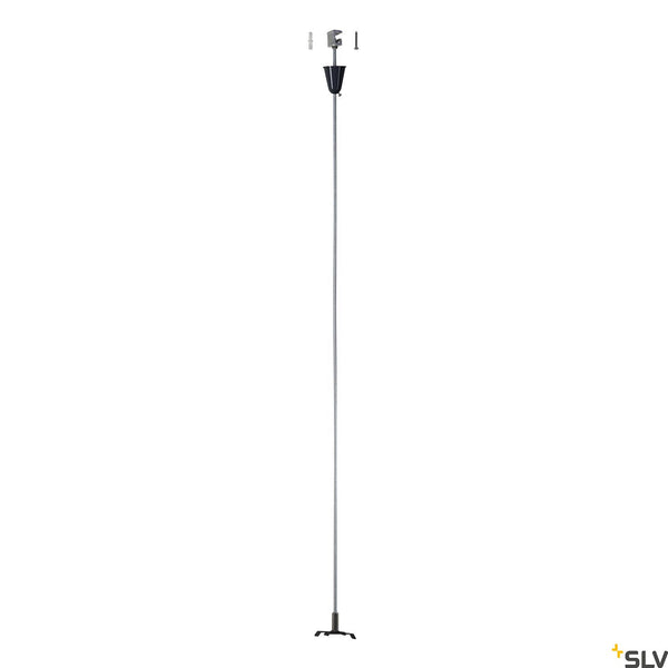 SLV Wire cable suspension set with rod for S-TRACK 3-circuit track , black, 100cm 175160