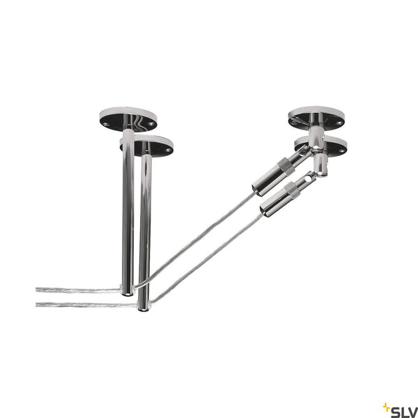 SLV Deflector for low-voltage wire system, chrome, 2 pieces, 16cm 186342