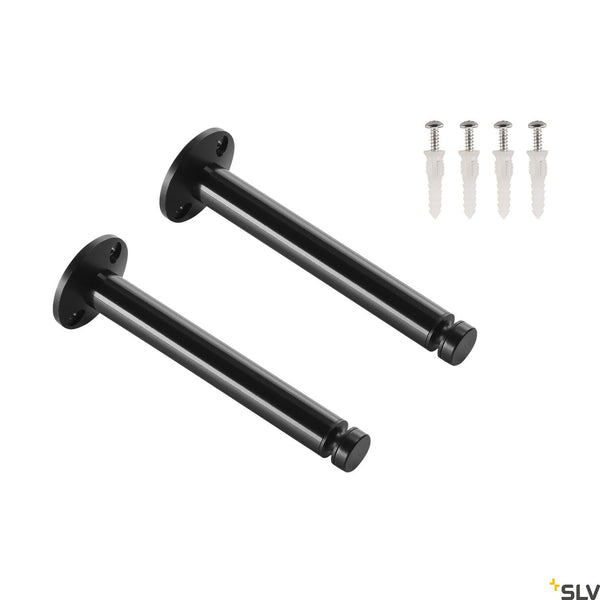 SLV CEILING DEFLECTOR, for TENSEO low-voltage cable system, black, 2 pieces 186640