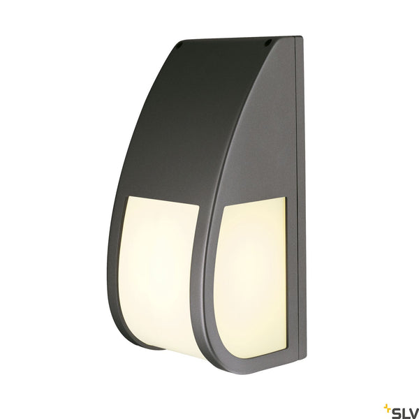 SLV KERAS ELT wall light, anthracite, E27 Energy Saver, max. 25W, IP54 227176