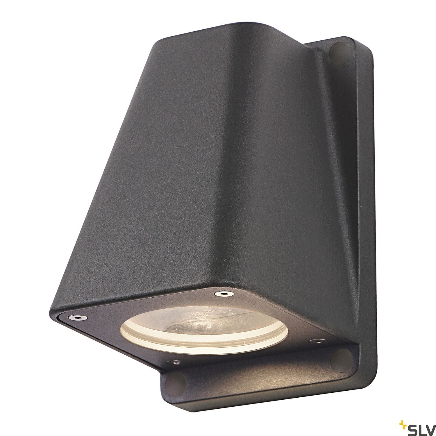 SLV WALLYX GU10 wall light, anthracite, max. 50W, IP44 227195