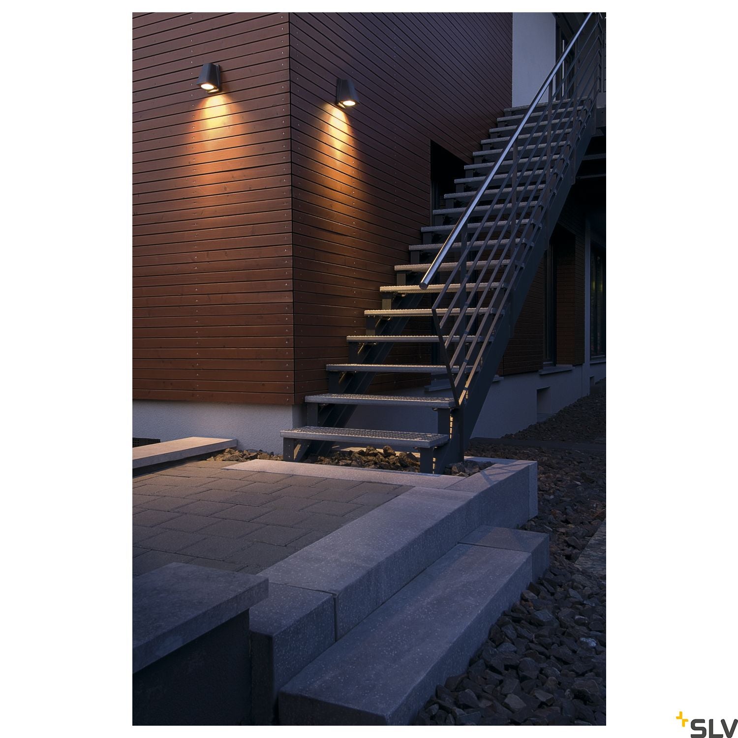 SLV WALLYX GU10 wall light, anthracite, max. 50W, IP44 227195