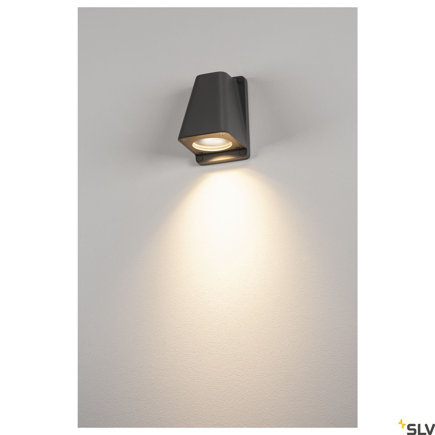 SLV WALLYX GU10 wall light, anthracite, max. 50W, IP44 227195