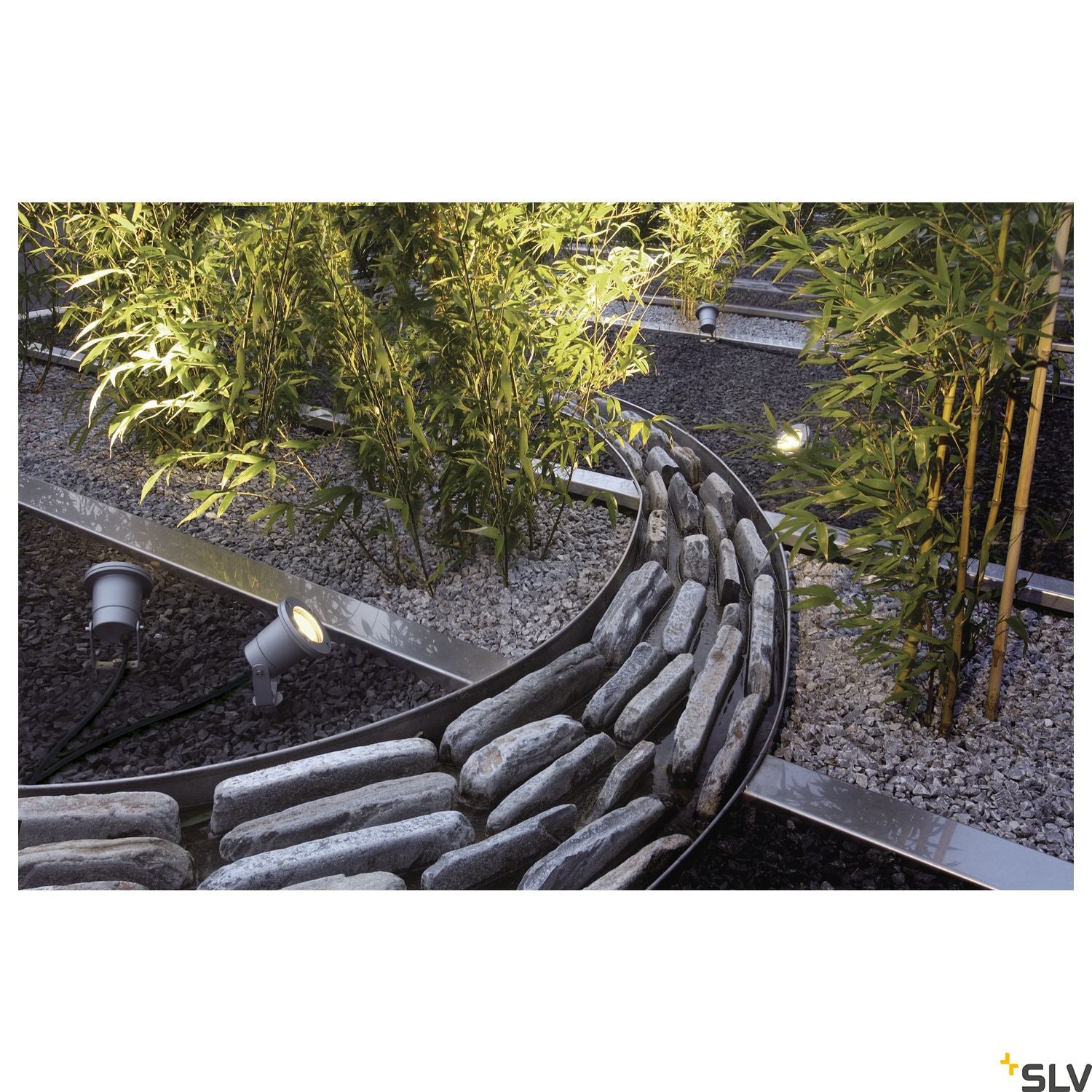 SLV NAUTILUS SPIKE, silver-grey, GU10, max. 35W, incl. 1.5m cable with mains plug 227418