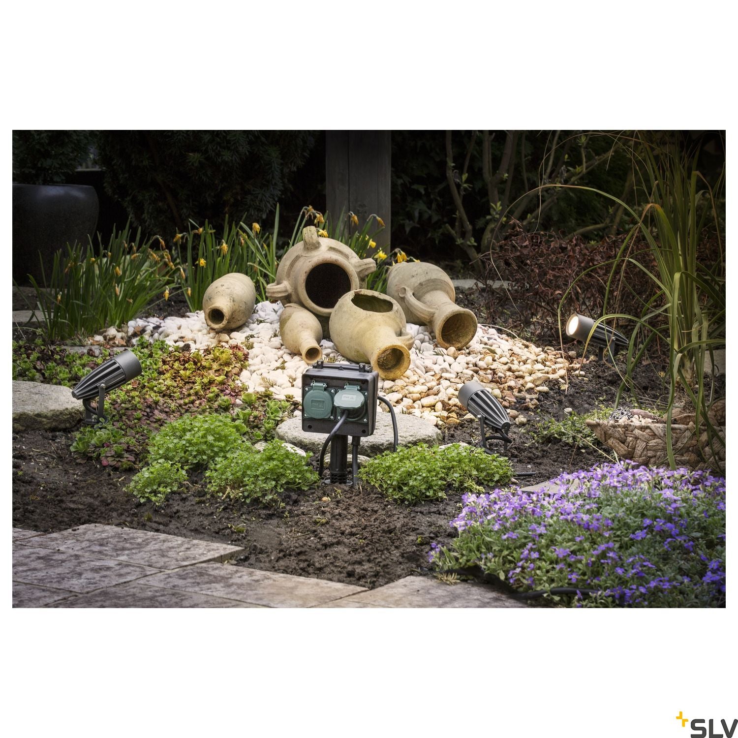SLV SYNA LED, earth spike, anthracite, 240V, 3000K 227505