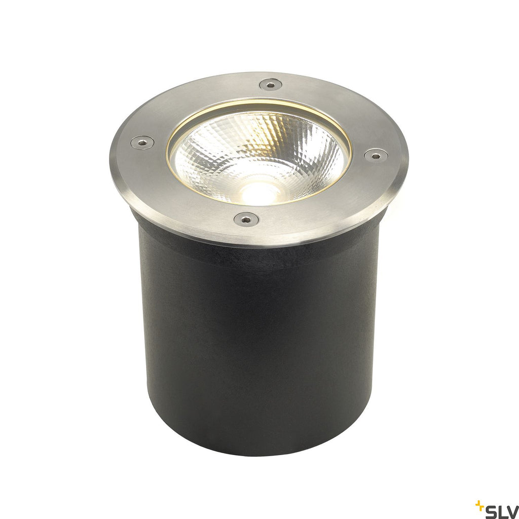 SLV ROCCI inground fitting, round, stainless steel 316, 6W COB LED, 3000K, incl. driver 227600