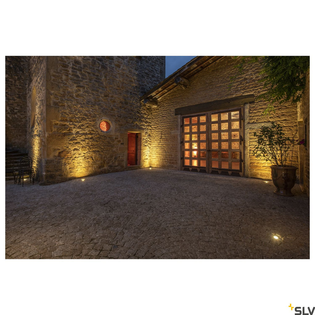 SLV ROCCI inground fitting, round, stainless steel 316, 6W COB LED, 3000K, incl. driver 227600
