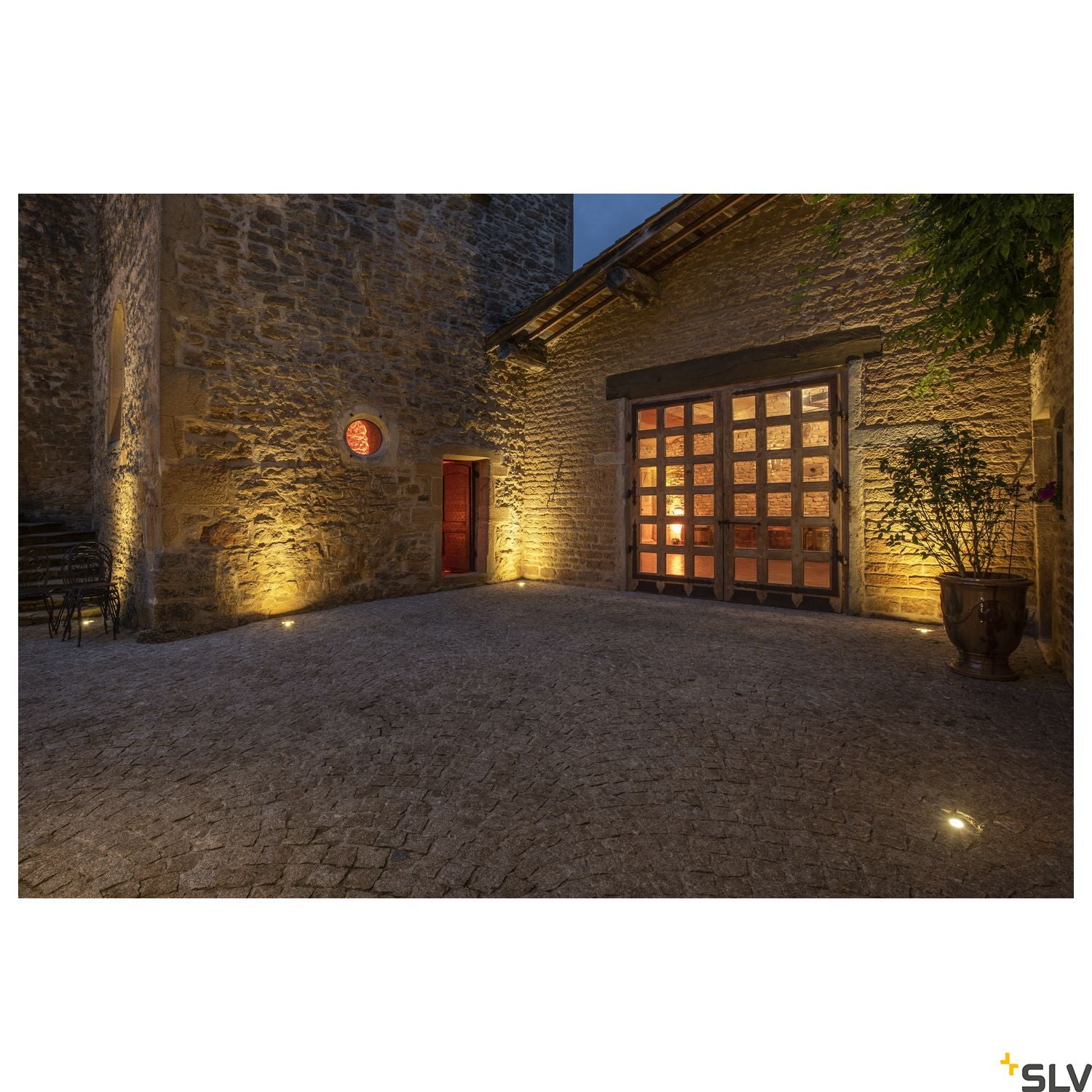 SLV ROCCI inground fitting, round, stainless steel 316, 6W COB LED, 3000K, incl. driver 227600