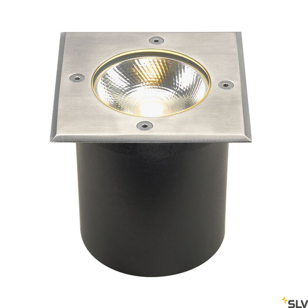 SLV ROCCI inground fitting, square , stainless steel 316, 6W COB LED, 3000K, incl. driver 227604