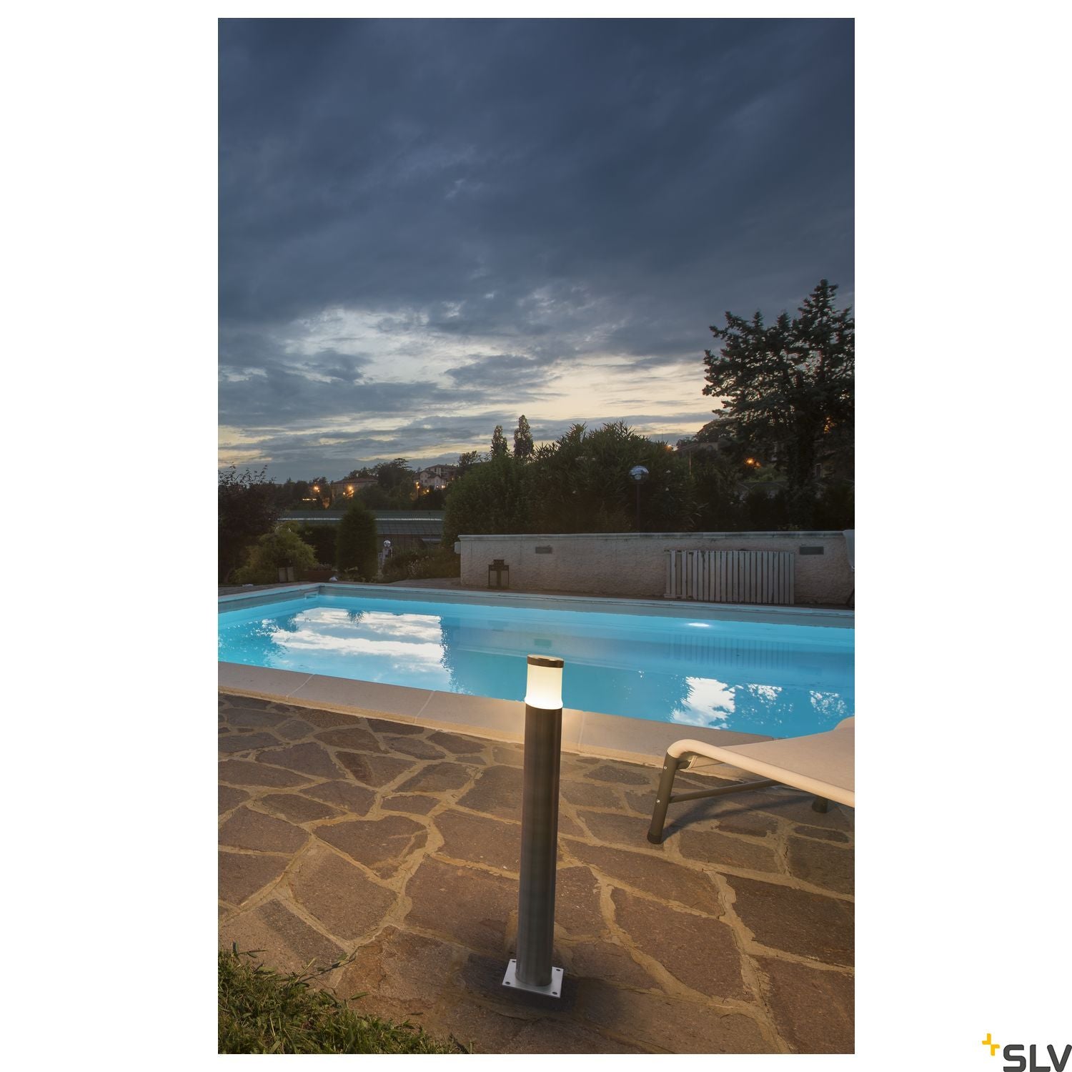 SLV TRUST 60 LED floor stand, stainless steel 316, LED 228110