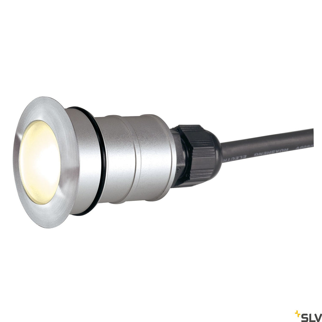 SLV POWER TRAIL-LITE ROUND Deck Light, stainless steel 316, 1W LED, 3000K, IP67 228332
