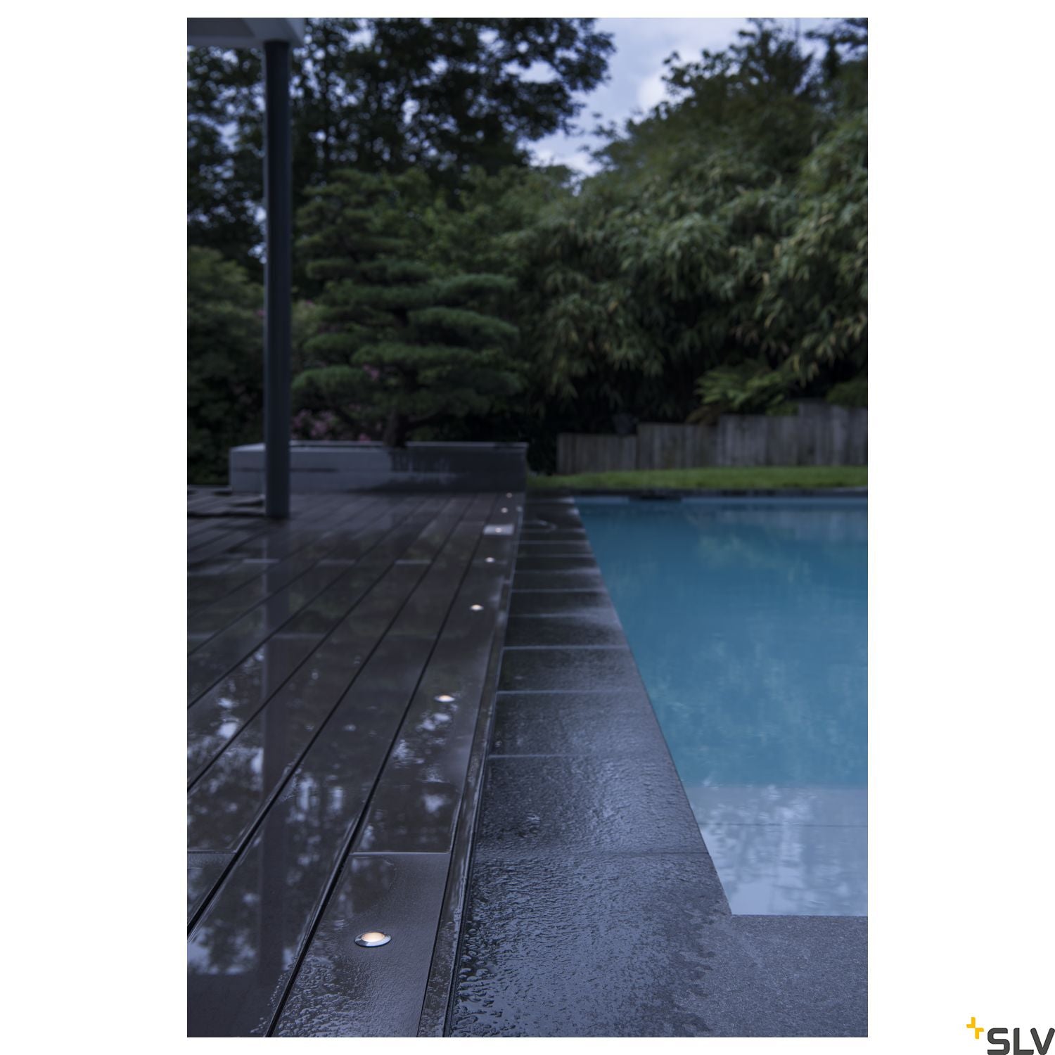 SLV POWER TRAIL-LITE ROUND Deck Light, stainless steel 316, 1W LED, 3000K, IP67 228332