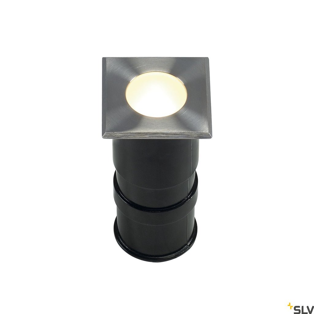 SLV POWER TRAIL-LITE SQUARE, stainless steel 316, 1W LED, 3000K, IP67 228342