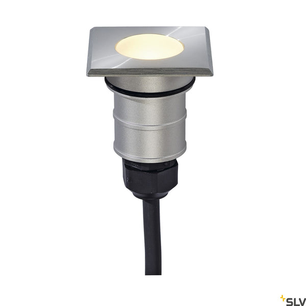 SLV POWER TRAIL-LITE SQUARE, stainless steel 316, 1W LED, 3000K, IP67 228342