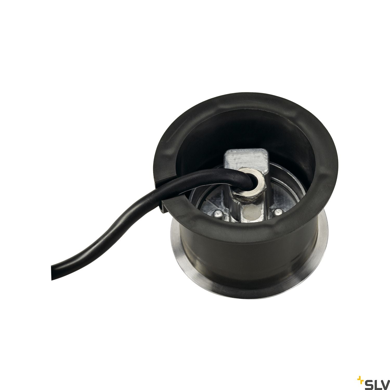 SLV DASAR FLAT 240V LED inground Driveway Light, round, 4.3W LED, 3000K, stainless steel bezel 228412