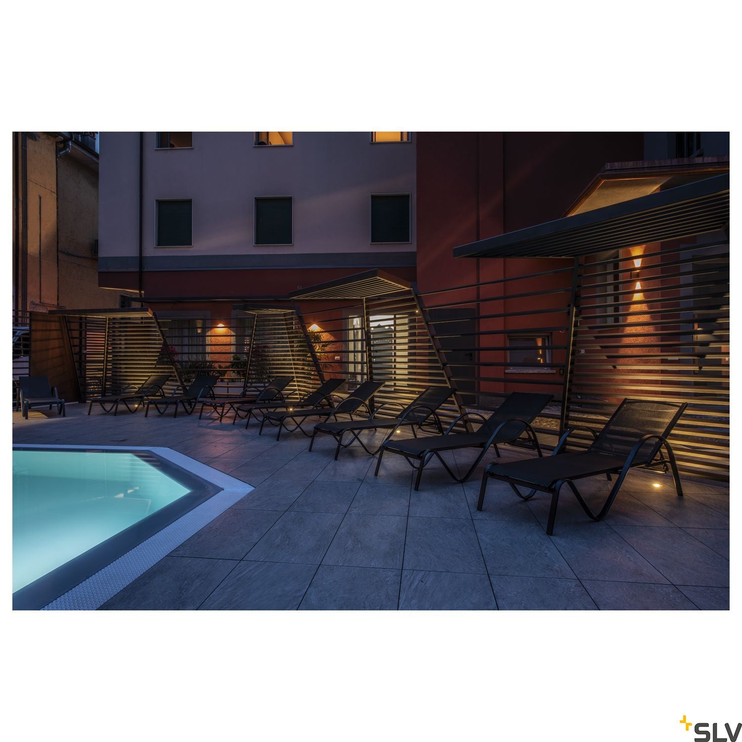 SLV DASAR FLAT 240V LED inground Driveway Light, round, 4.3W LED, 3000K, stainless steel bezel 228412