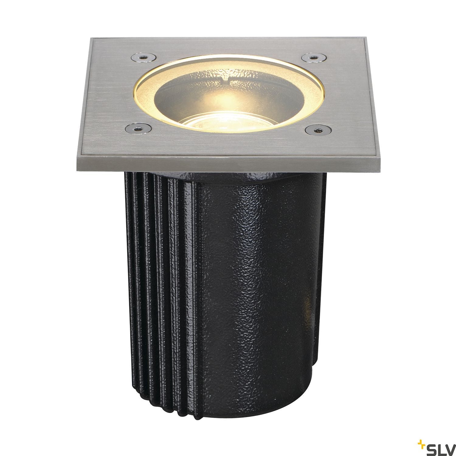 SLV DASAR EXACT GU10 inground fitting, square, stainless steel 316, max. 35W, IP67 228434