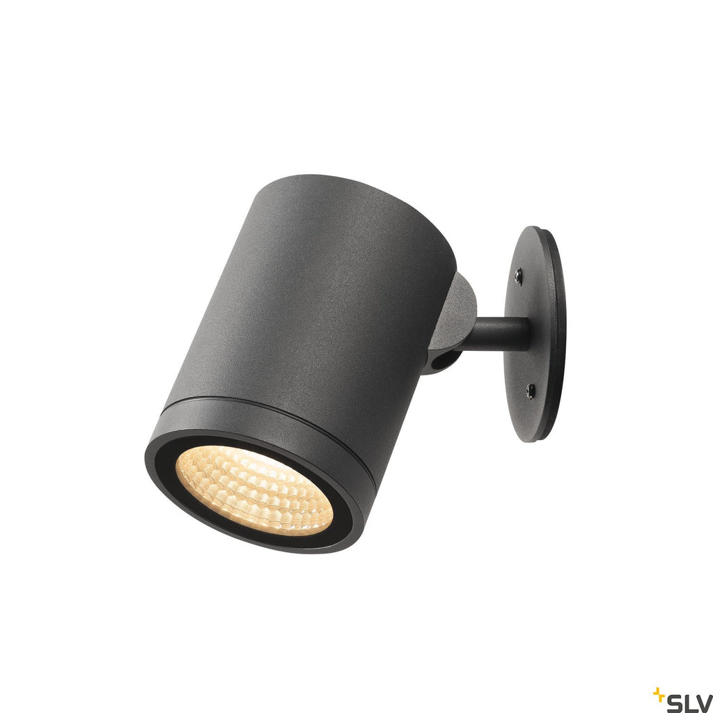 SLV HELIA, outdoor pathway and floor stand, LED, 3000K, round, anthracite, 15W, can be converted to a spike luminaire 228555