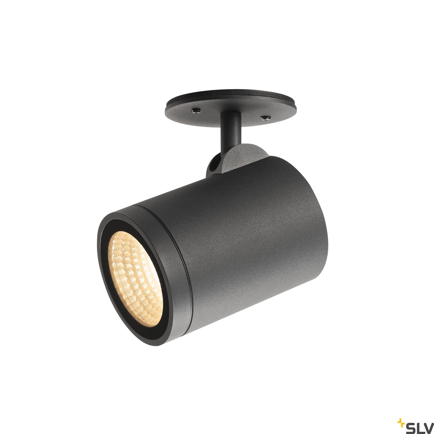 SLV HELIA, outdoor pathway and floor stand, LED, 3000K, round, anthracite, 15W, can be converted to a spike luminaire 228555