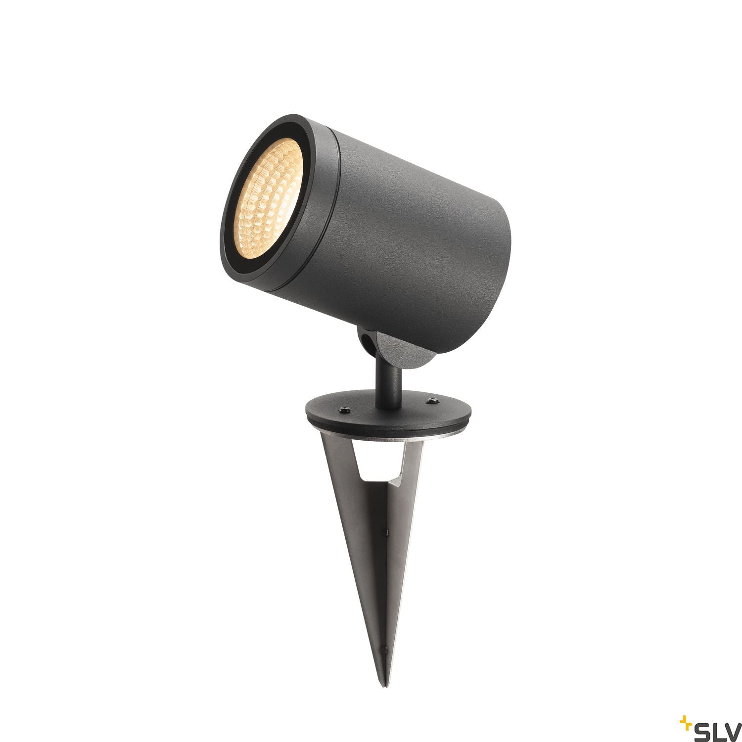 SLV HELIA, outdoor pathway and floor stand, LED, 3000K, round, anthracite, 15W, can be converted to a spike luminaire 228555
