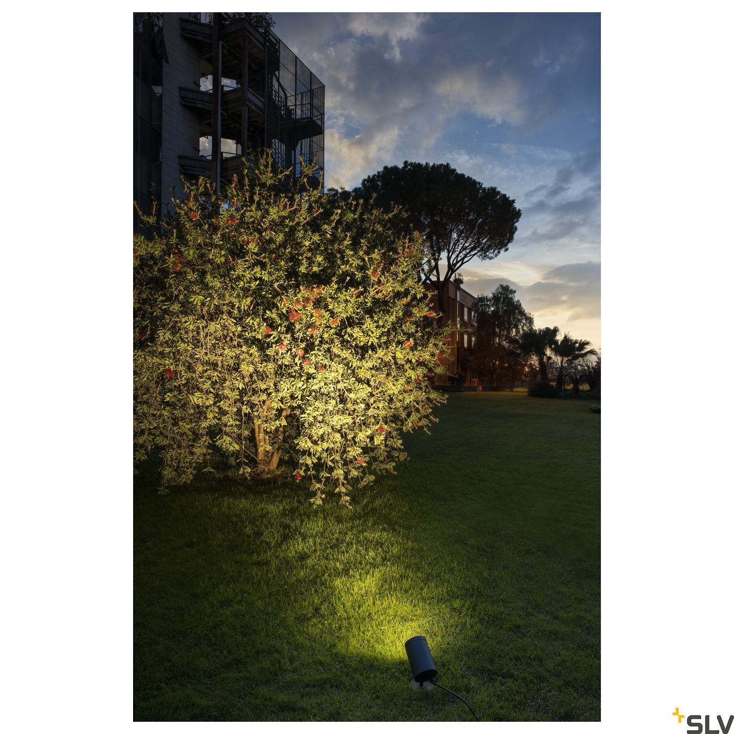SLV HELIA, outdoor pathway and floor stand, LED, 3000K, round, anthracite, 15W, can be converted to a spike luminaire 228555