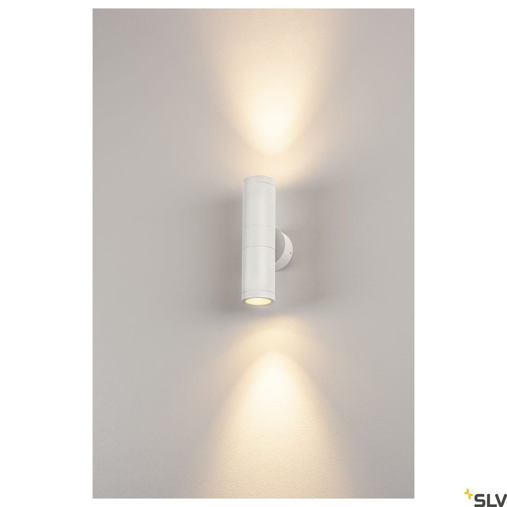 SLV ASTINA OUT ESL, white , 2x GU10, max. 2x 11W, IP44 228771
