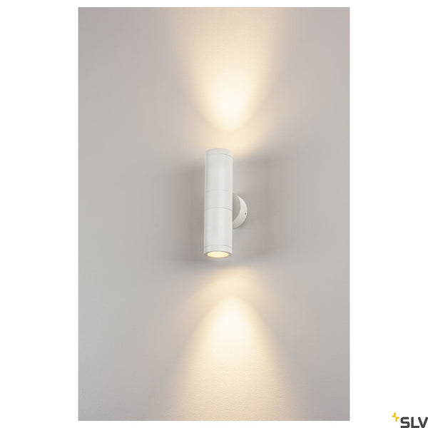 SLV ASTINA OUT ESL, white , 2x GU10, max. 2x 11W, IP44 228771