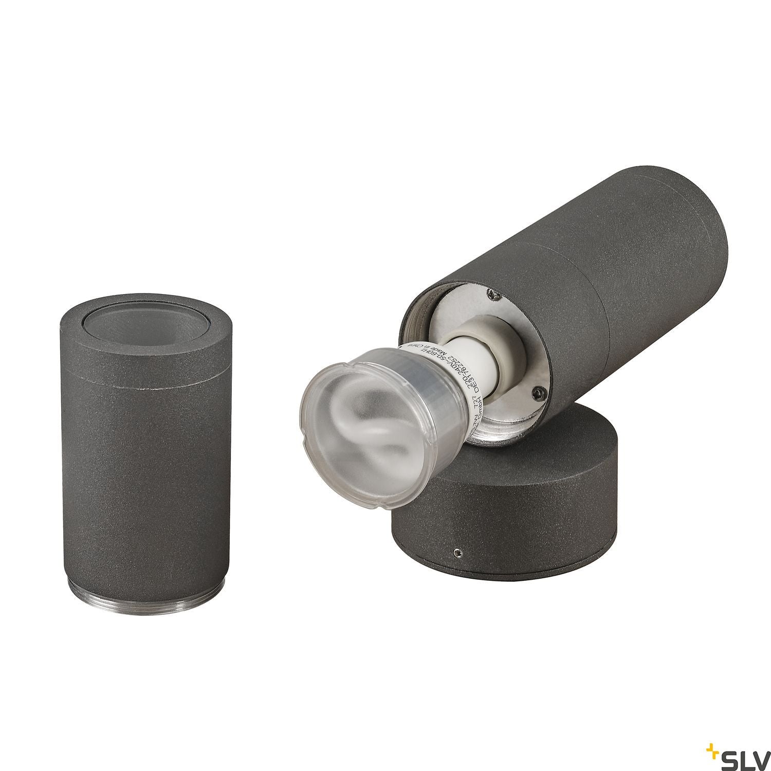 SLV ASTINA OUT ESL, anthracite, 2x GU10, max. 2x 11W, IP44 228775