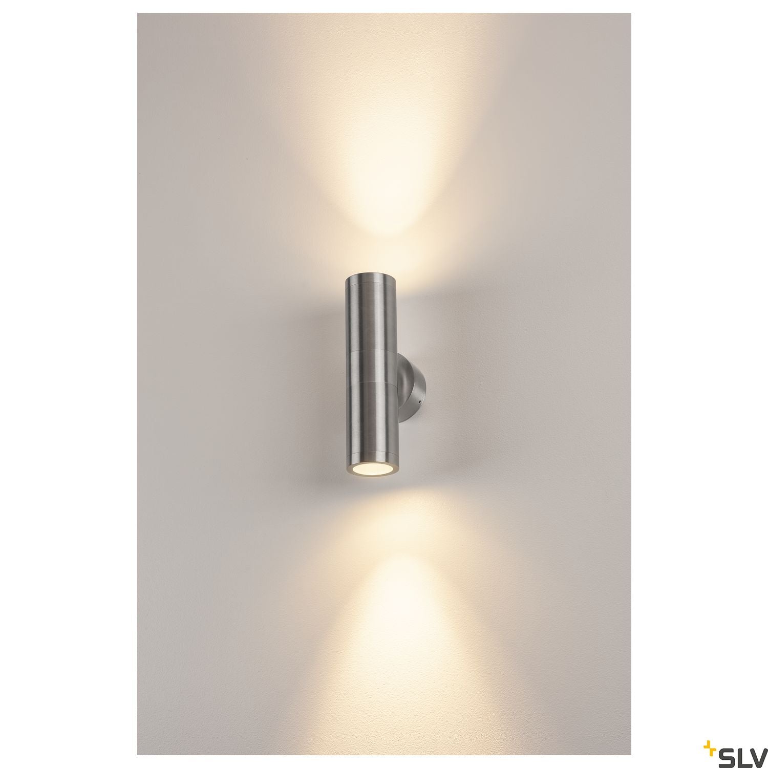SLV ASTINA OUT ESL, alu brushed, 2x GU10, max. 2x 11W, IP44 228776