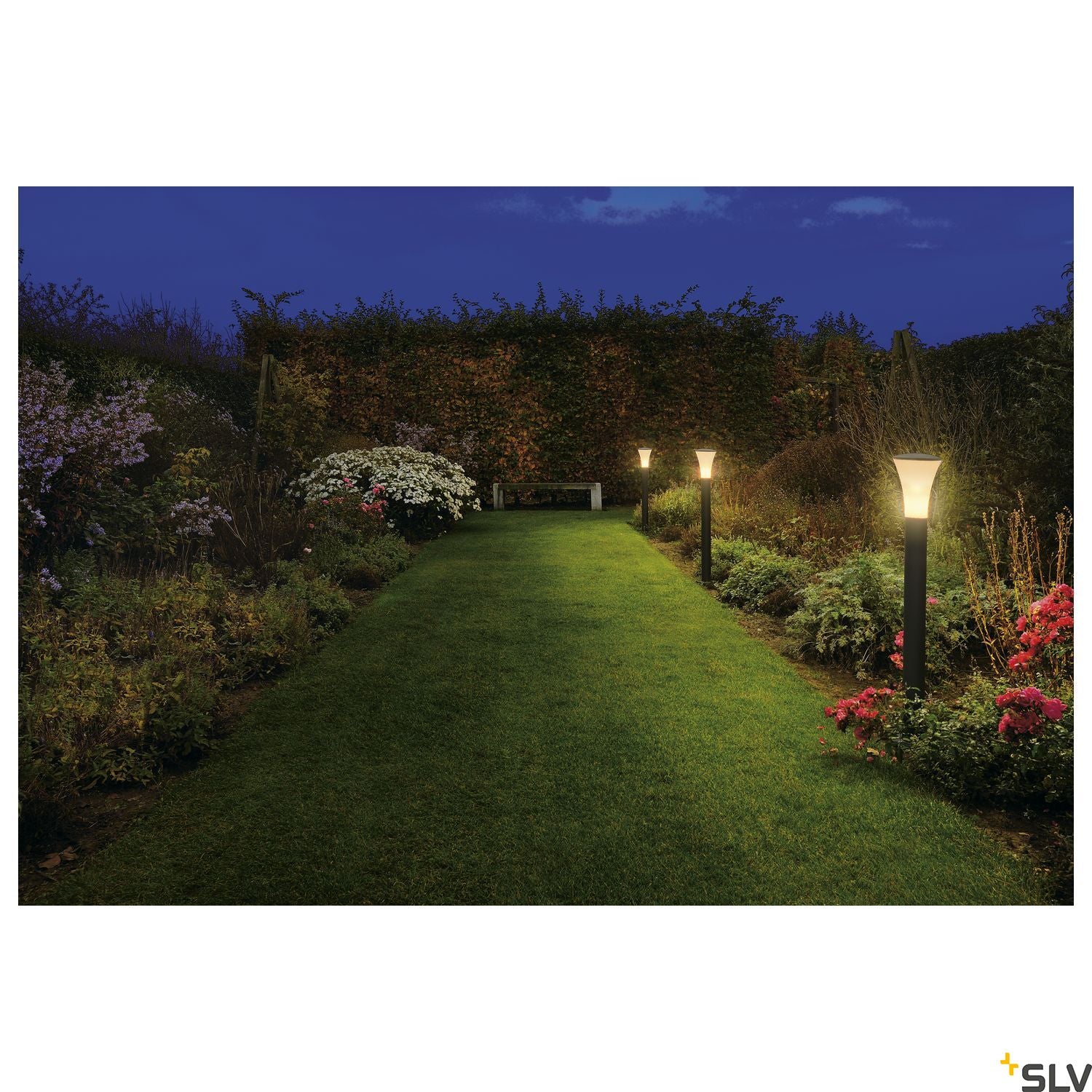SLV ALPA CONE 100 bollard light, stone grey, E27 Energy Saver, max. 24W, IP55 228925