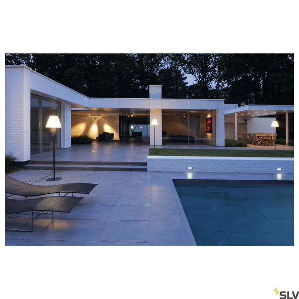 SLV ADEGAN outdoor floor stand, anthracite/white, E27 Energy Saver, max. 24W, IP54 228965
