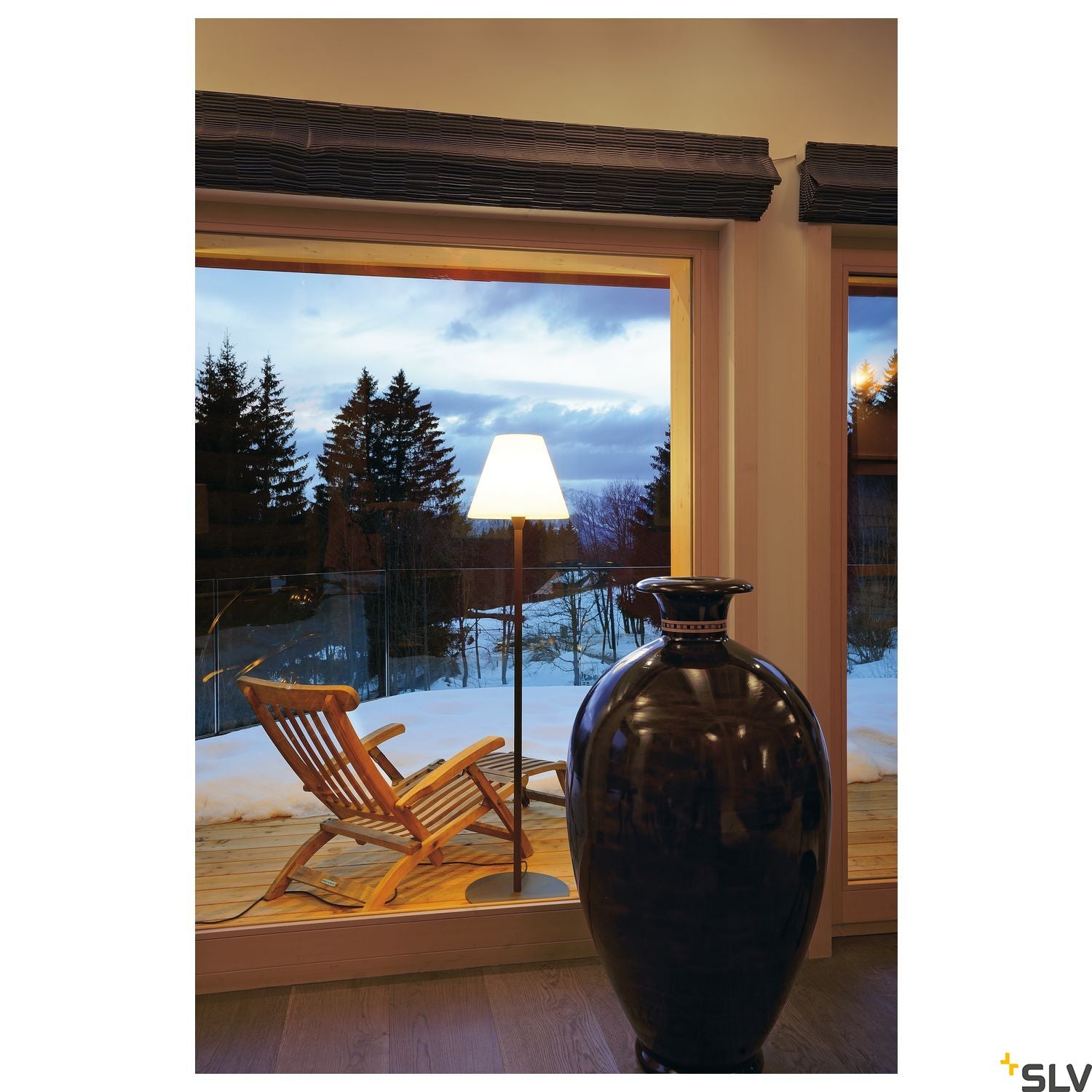 SLV ADEGAN outdoor floor stand, anthracite/white, E27 Energy Saver, max. 24W, IP54 228965