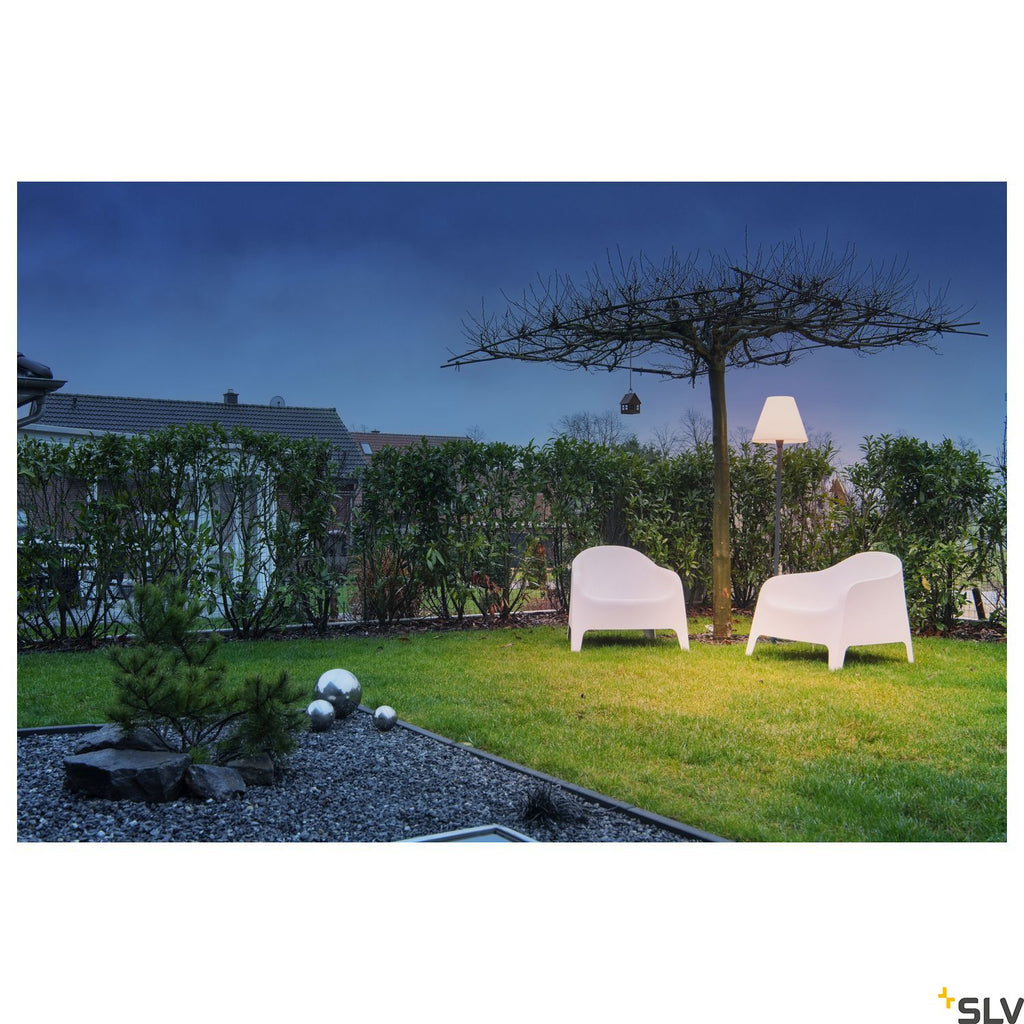 SLV ADEGAN outdoor floor stand, anthracite/white, E27 Energy Saver, max. 24W, IP54 228965