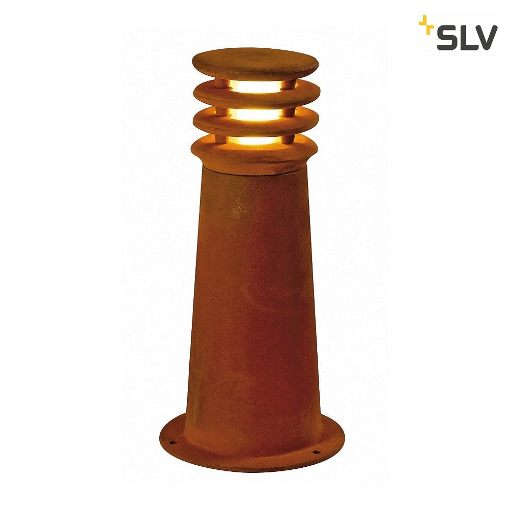 Rusty Lighting SLV 229020 Rusty 40 11W Rusted Iron Outdoor Bollard Light SLV Lighting ...
