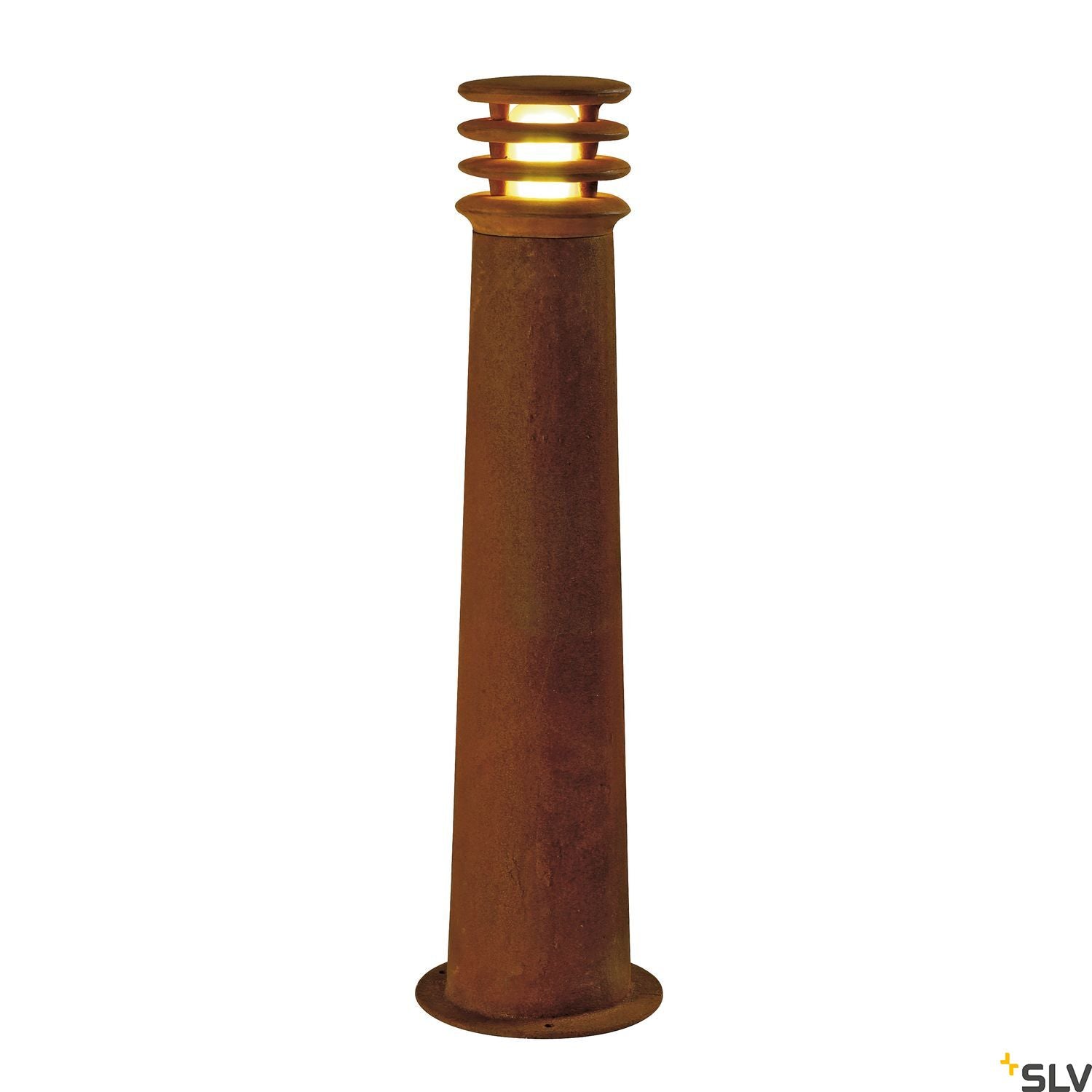 SLV RUSTY 70 bollard light, rusted iron, E27 Energy Saver, max. 11W, IP55 229021