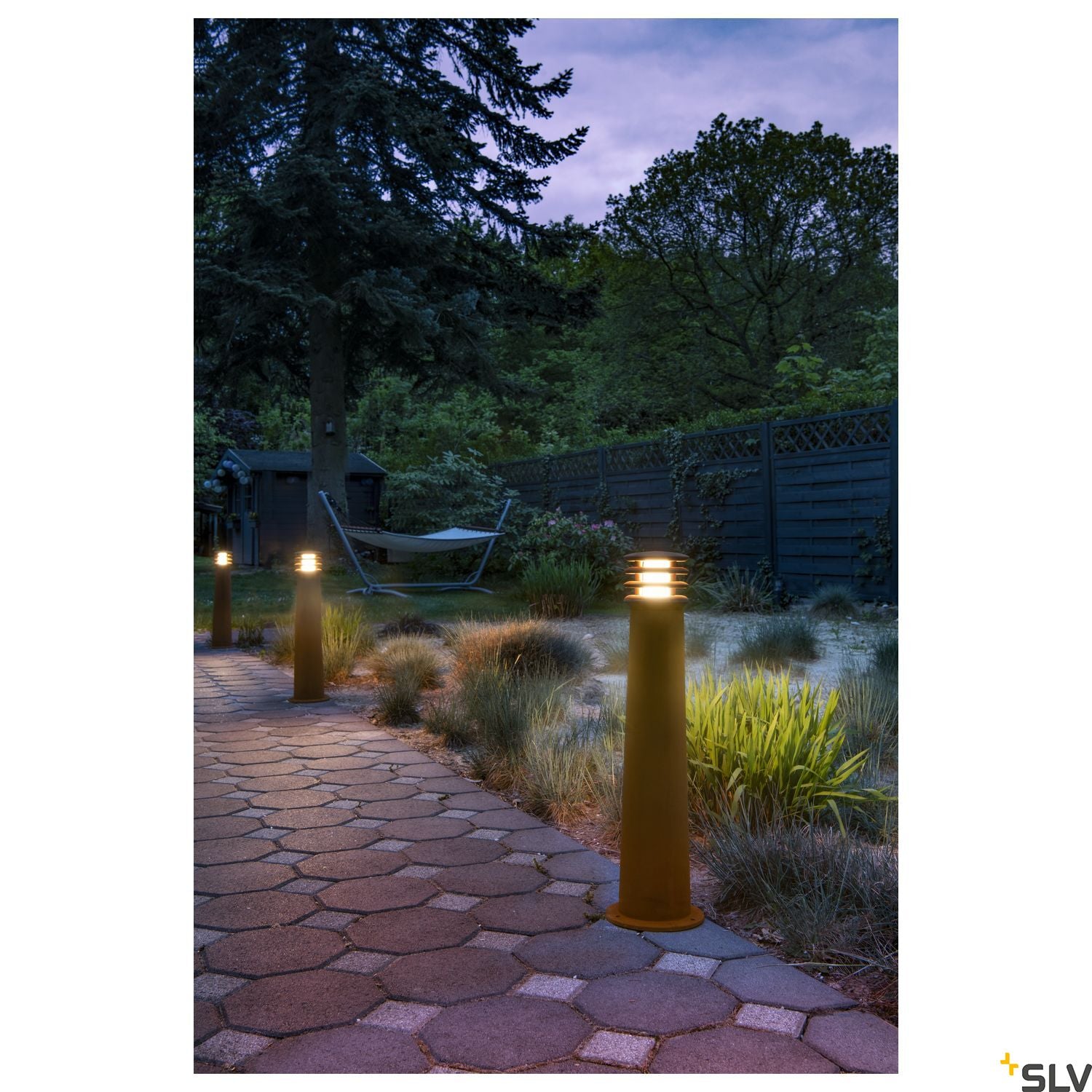 SLV RUSTY 70 bollard light, rusted iron, E27 Energy Saver, max. 11W, IP55 229021